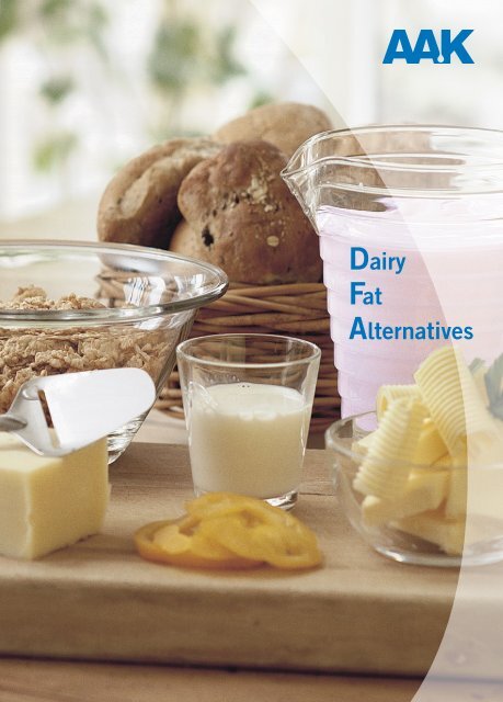 DFA in dairy applications - AAK