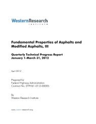 Fundamental Properties of Asphalts and Modified Asphalts, III