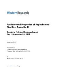 Fundamental Properties of Asphalts and Modified Asphalts, III