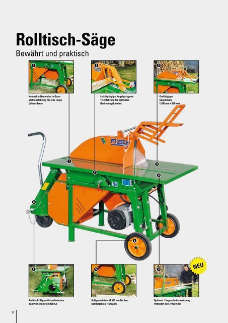 Tisch-Wipp-Säge & Rolltisch-Säge - Ledinegg