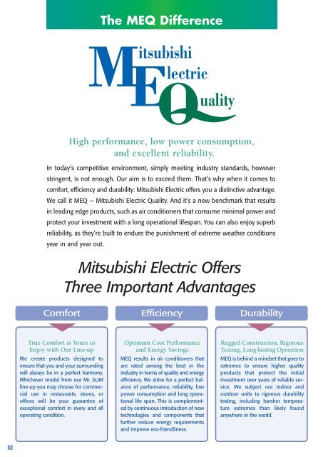 Mr Slim R22 Air Conditioning Range - Mitsubishi Electric Australia