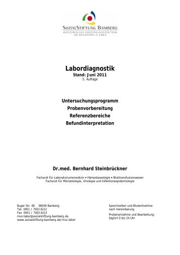 Labordiagnostik - SozialStiftung Bamberg