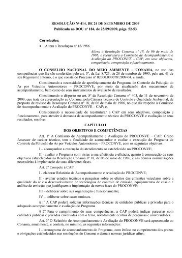 Resolução Conama 293 - Ministério do Meio Ambiente