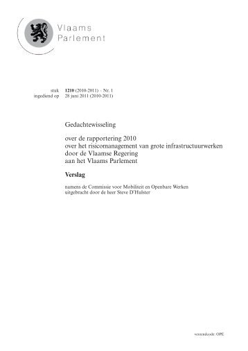 Verslag - Vlaams Parlement