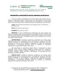 INFORMAÇÕES - CURSO PERÍCIA JUDICIAL AMBIENTAL ... - Abema