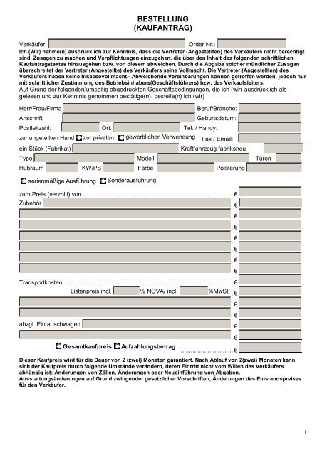 Rücktritt kaufvertrag neuwagen muster