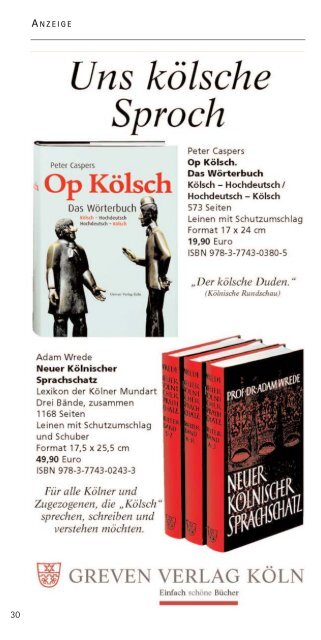 INFO-HEFT Oktober 2007 bis März 2008 - Akademie för uns kölsche ...