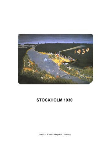 STOCKHOLM 1930 - daniel a. walser.com