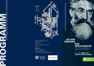 Flyer zum Internationalen Fritz Mauthner Symposium - Philosophie ...
