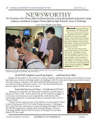 Newsletter Aug 2011 - TJ Partnership Fund