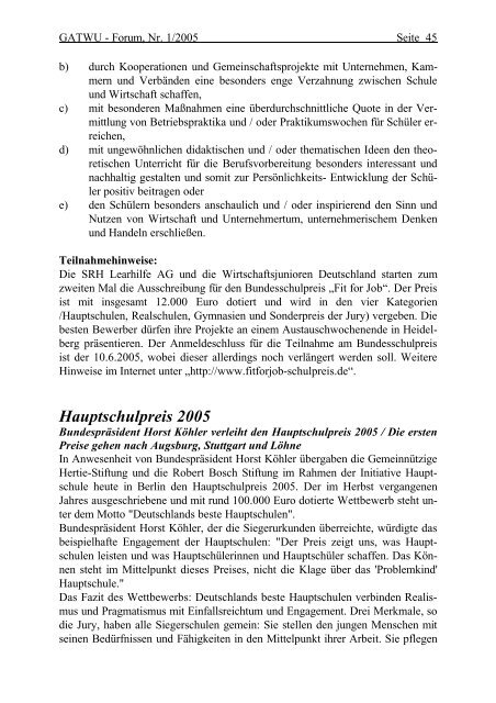 Gesellschaft für Arbeit, Technik und Wirtschaft im Unterricht e.V. Heft ...