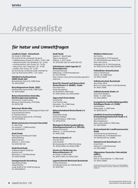 Eine Landschaft im Wandel - Umwelt im Kreis - Landkreis Stade