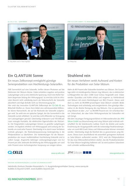 IQ 2011 - Wirtschaftsinitiative für Mitteldeutschland
