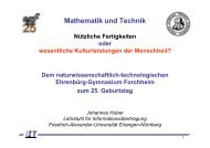 Mathematik und Technik - Lehrstuhl für Informationsübertragung - LNT