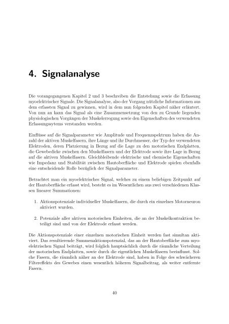 Messung und Analyse myoelektrischer Signale - Communications ...