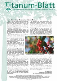 Ausgabe 34, Dezember 2011 - Freundeskreis Botanische Gärten ...