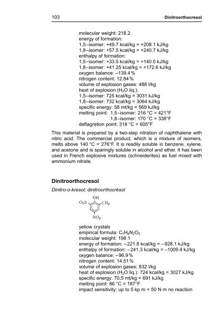 R. Meyer J. Köhler A. Homburg Explosives