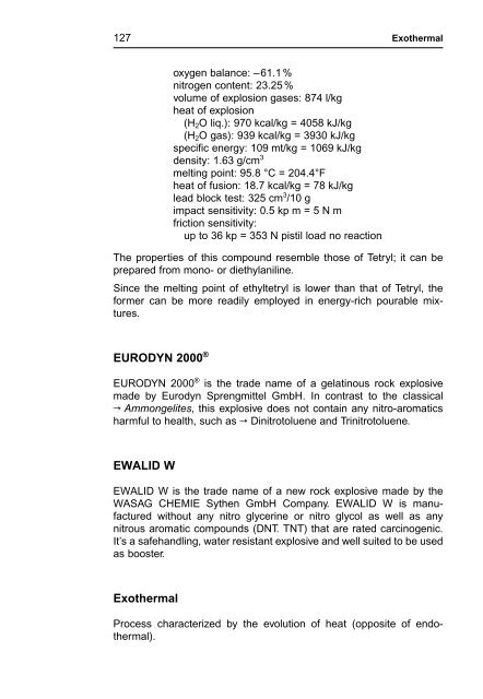 R. Meyer J. Köhler A. Homburg Explosives