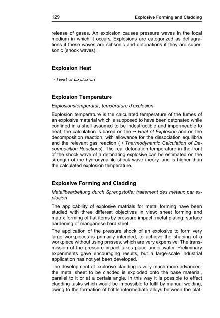 R. Meyer J. Köhler A. Homburg Explosives