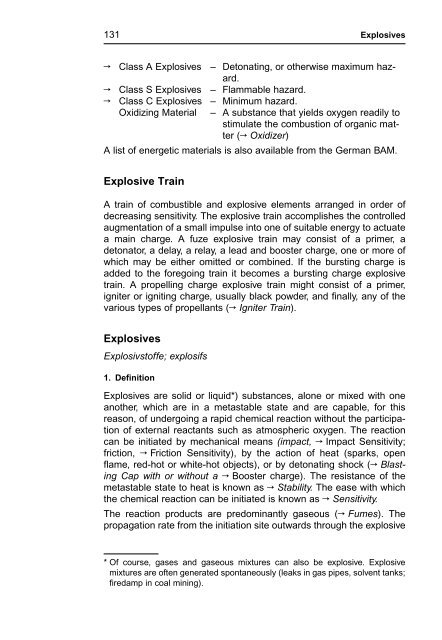 R. Meyer J. Köhler A. Homburg Explosives