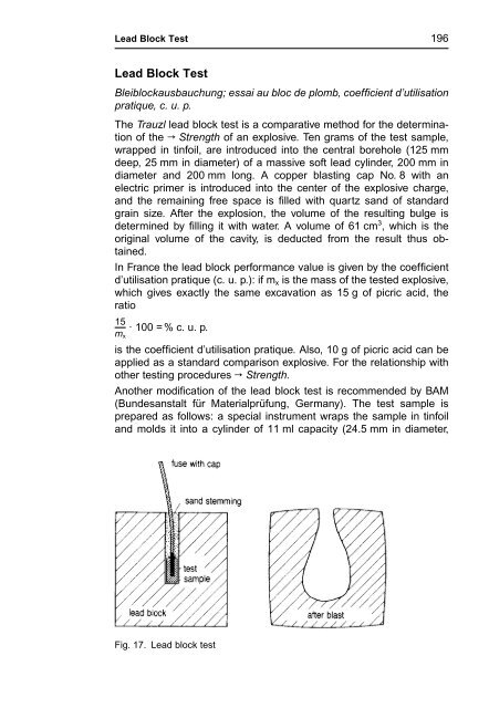 R. Meyer J. Köhler A. Homburg Explosives