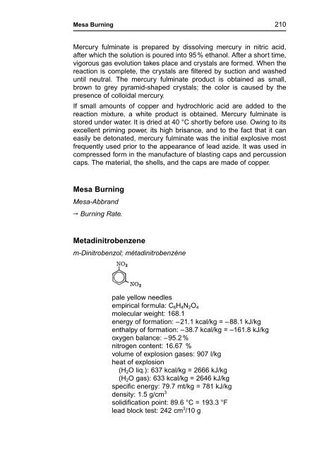 R. Meyer J. Köhler A. Homburg Explosives