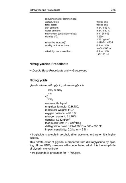 R. Meyer J. Köhler A. Homburg Explosives