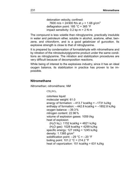 R. Meyer J. Köhler A. Homburg Explosives