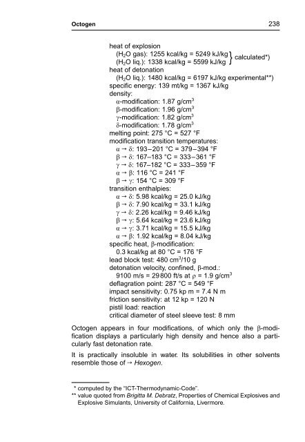 R. Meyer J. Köhler A. Homburg Explosives