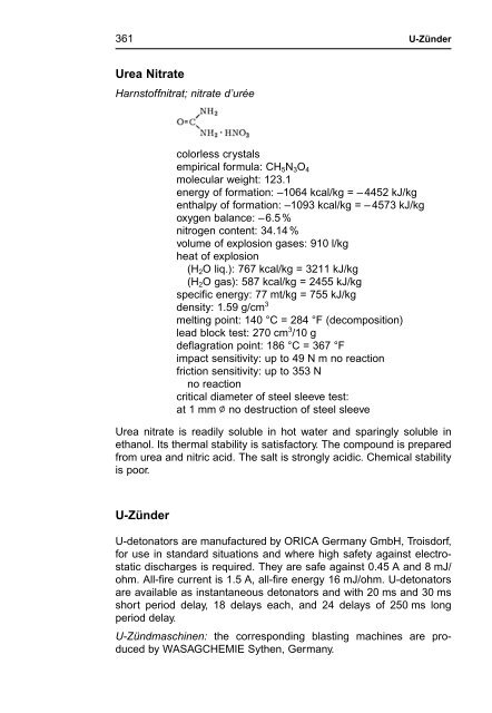 R. Meyer J. Köhler A. Homburg Explosives