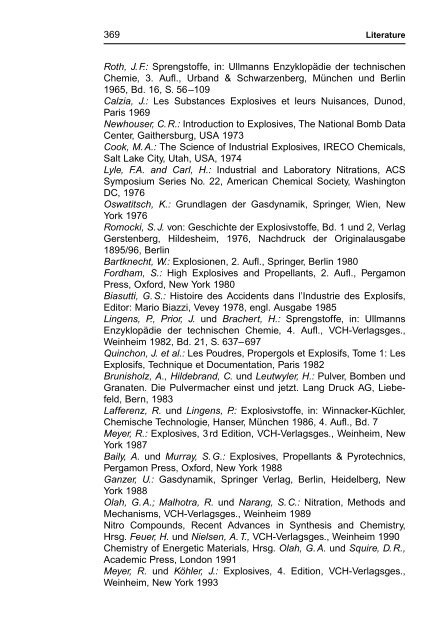 R. Meyer J. Köhler A. Homburg Explosives