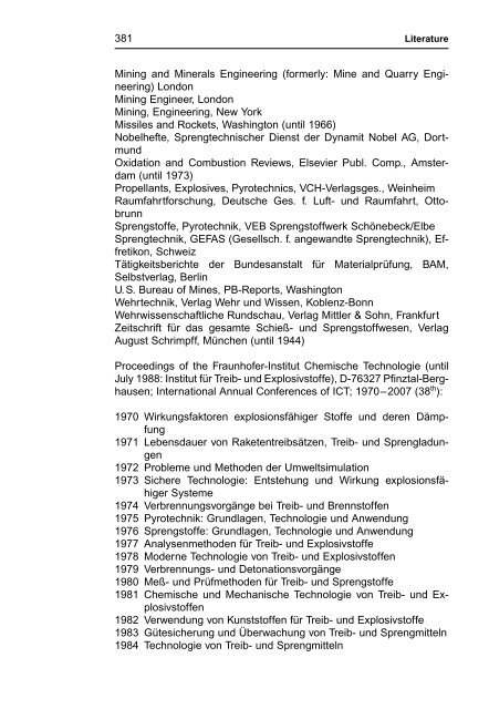 R. Meyer J. Köhler A. Homburg Explosives