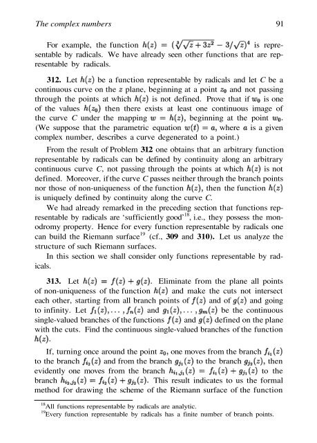 Abel's theorem in problems and solutions - School of Mathematics