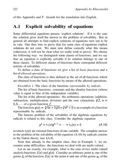 Abel's theorem in problems and solutions - School of Mathematics