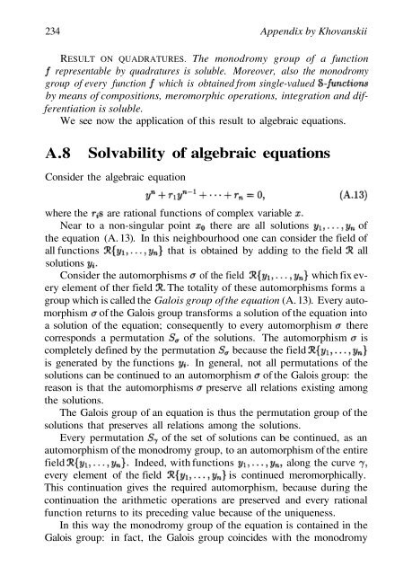Abel's theorem in problems and solutions - School of Mathematics