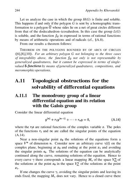 Abel's theorem in problems and solutions - School of Mathematics