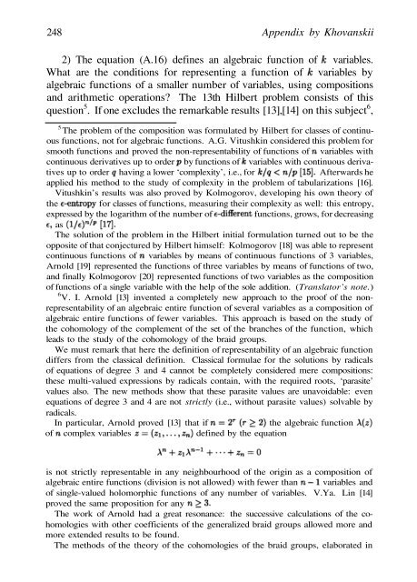 Abel's theorem in problems and solutions - School of Mathematics
