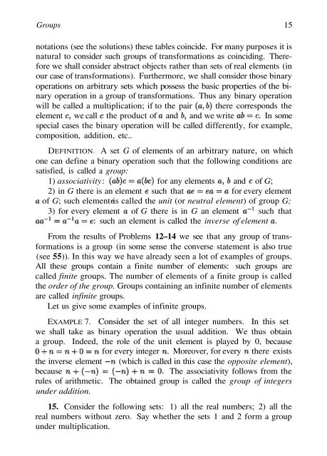 Abel's theorem in problems and solutions - School of Mathematics