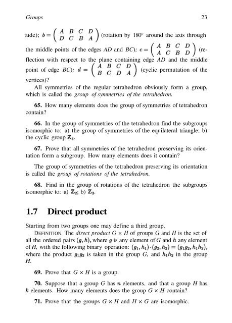 Abel's theorem in problems and solutions - School of Mathematics