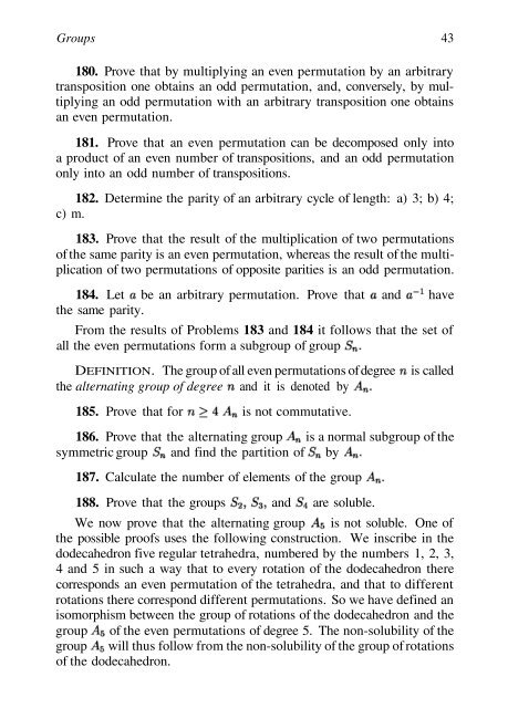 Abel's theorem in problems and solutions - School of Mathematics