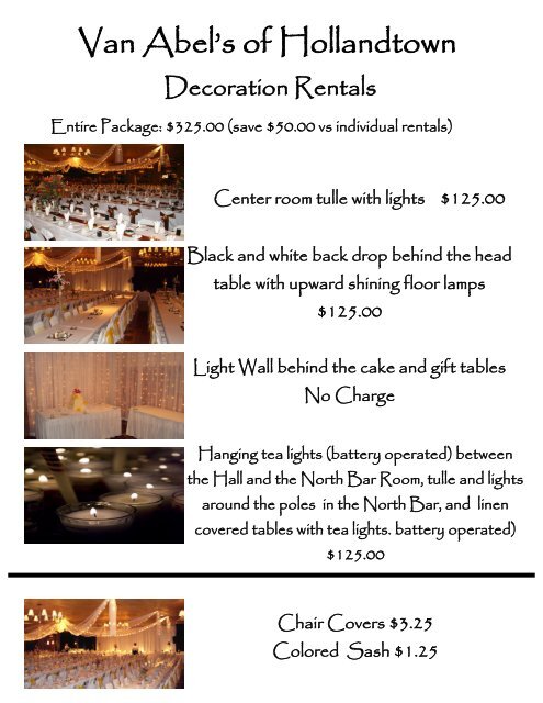 Tulle Lights Wedding Decor