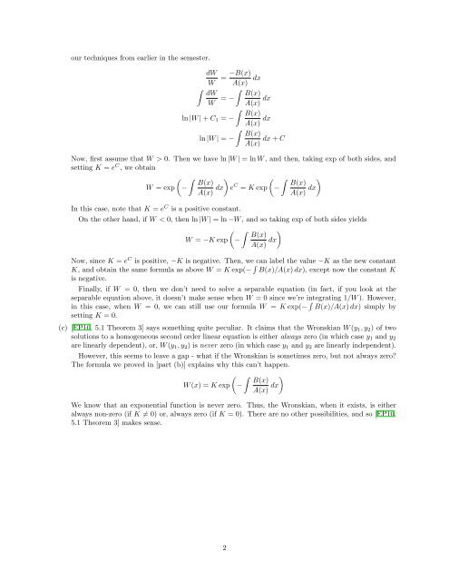 Math 320 - Fall 2010 HW #7 Selected Solutions Problem 5.1.32 Let ...