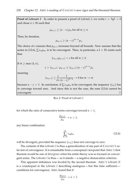 RePoSS #11: The Mathematics of Niels Henrik Abel: Continuation ...