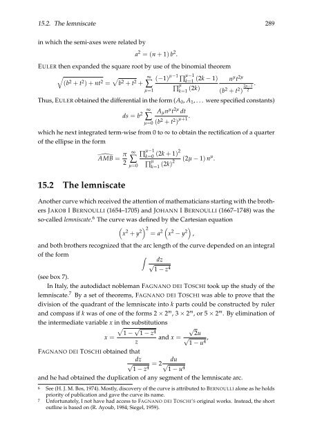 RePoSS #11: The Mathematics of Niels Henrik Abel: Continuation ...