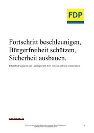 FDP-Wahlprogramm 2011 - Abgeordnetenwatch.de