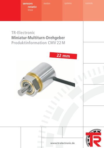 22 mm TR-Electronic Miniatur-Multiturn-Drehgeber ...