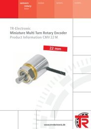22 mm sensors rotary - TR-Electronic GmbH