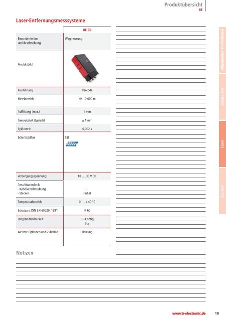 sensors - TR-Electronic GmbH