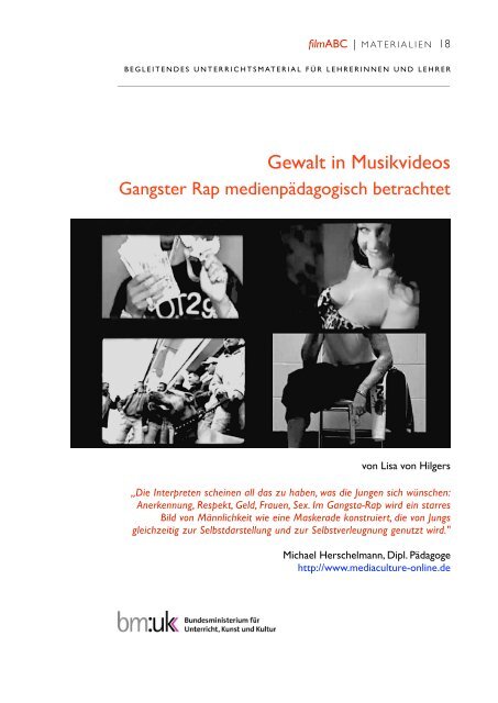 Gewalt In Musikvideos Mediamanual At