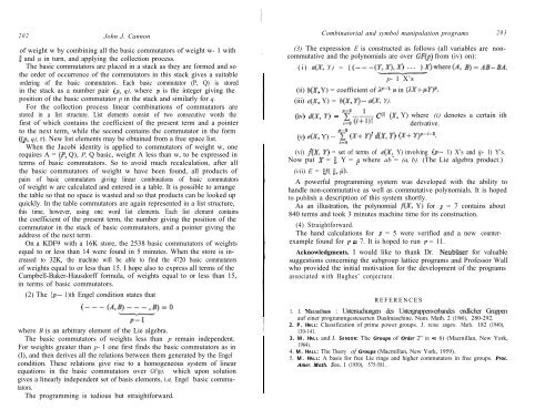 COMPUTATIONAL PROBLEMS IN ABSTRACT ALGEBRA.